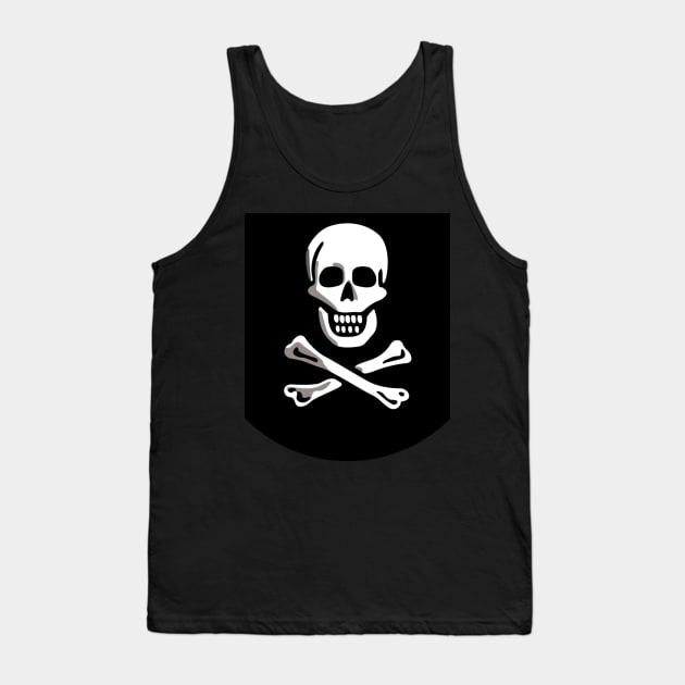 Jolly Roger Skull and Cross bones Tank Top by twix123844